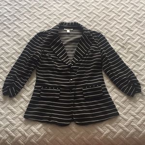 New without tags never worn striped top/ blazer.